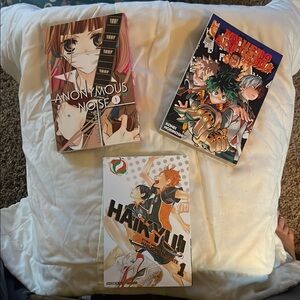 Anime Manga Set - Anonymous Noise, My Hero Academia, Haikyuu!!